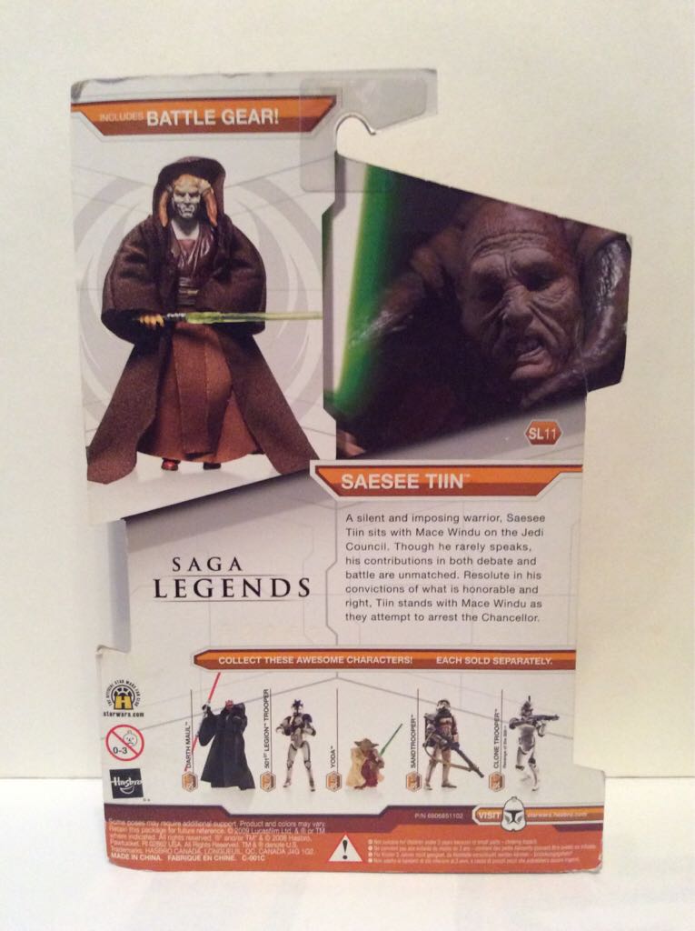 Legacy SL11 - Saesee Tiin  (The Legacy Collection) action figure collectible [Barcode 653569414926] - Main Image 2