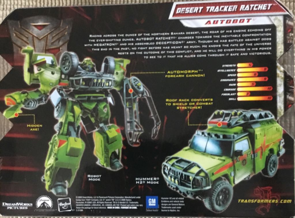 Transformers Deluxe Desert Tracker Ratchet - Hasbro (Transformers Voyager Class) action figure collectible [Barcode 653569416135] - Main Image 2