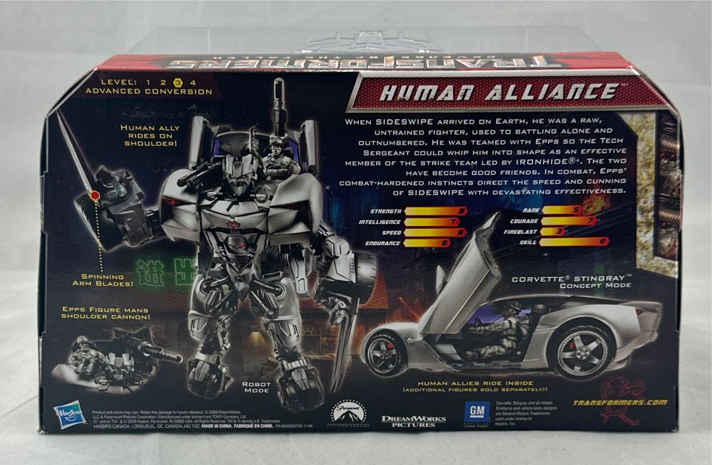 Hasbro Transformers ROTF Human Alliance Sideswipe with Epps Action Figure - Hasbro (Transformers: Revenge Of The Fallen) action figure collectible [Barcode 653569422358] - Main Image 2