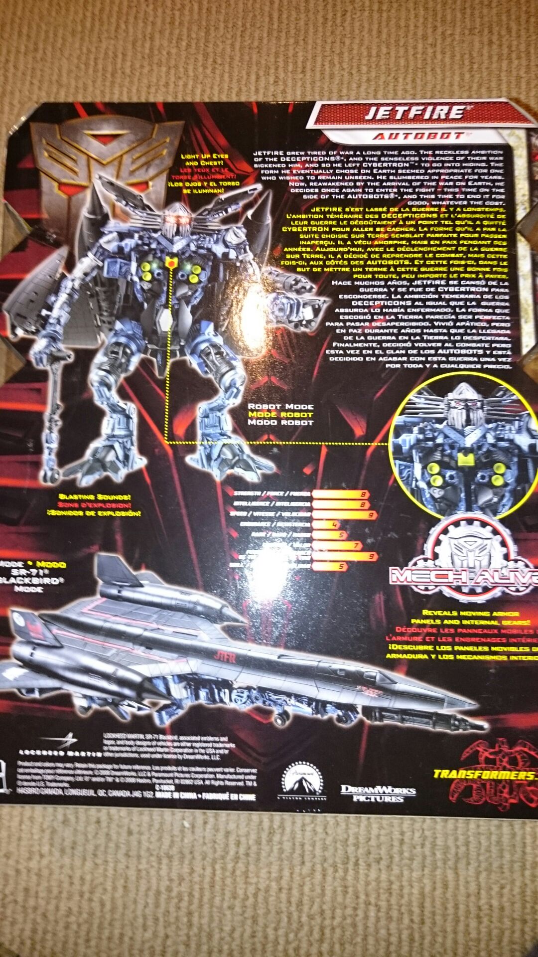 Jetfire ROTF - Hasbro (Leader Class ROTF) action figure collectible [Barcode 653569422419] - Main Image 2