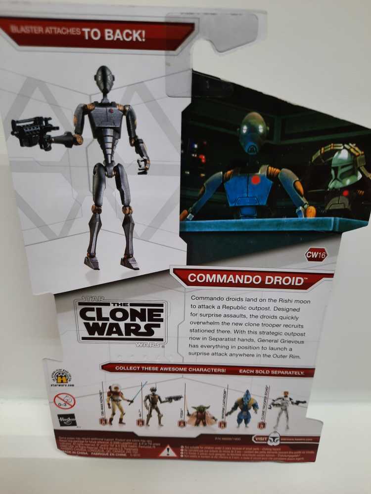 Commando Droid: CW16 - Hasbro (Star Wars: The Clone Wars) action figure collectible [Barcode 653569425779] - Main Image 2