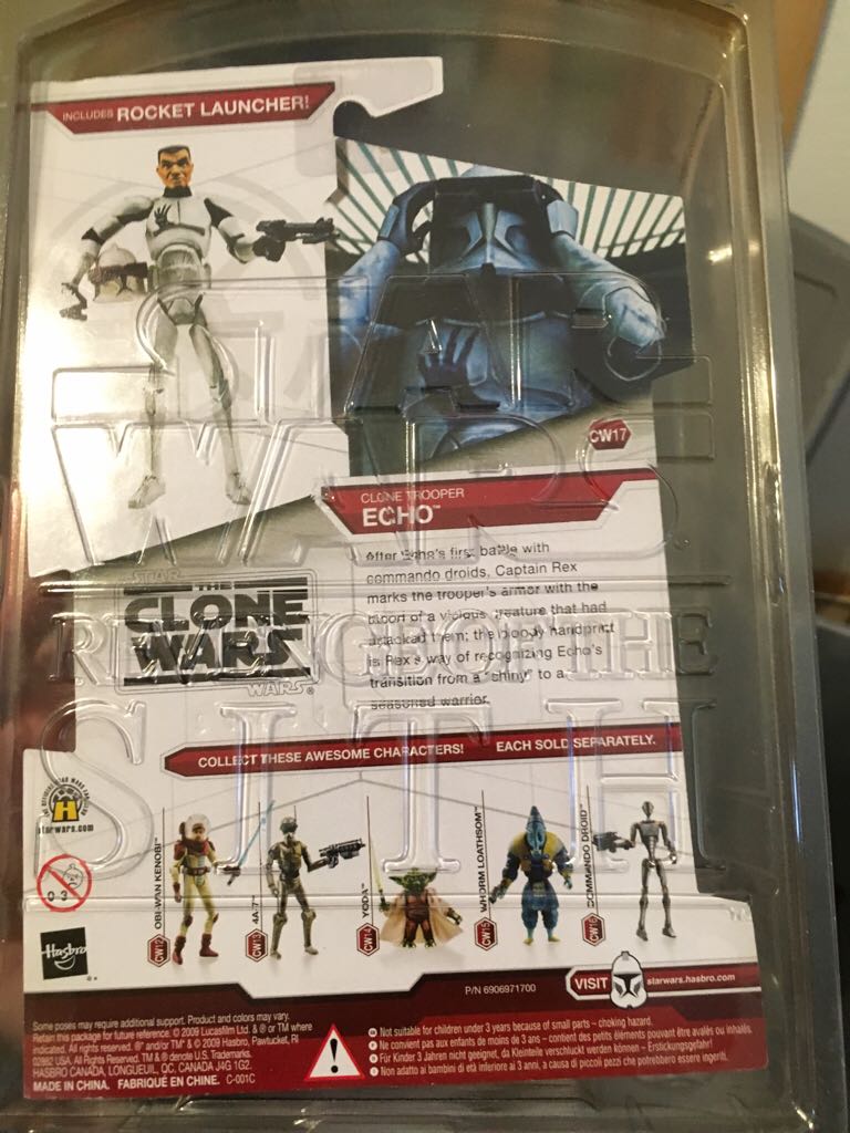 Clone Trooper Echo - Star Wars (The Clone Wars) - Hasbro (Star Wars - The Clone Wars) action figure collectible [Barcode 653569425786] - Main Image 2