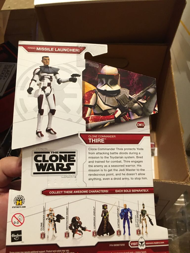 Legacy CW32 - Clone Commander Thire - Hasbro (The Clone Wars) action figure collectible [Barcode 653569425953] - Main Image 2