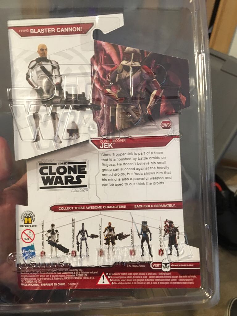 Clone Trooper Jek - Star Wars (Clone Wars 38) - Hasbro (Star Wars) action figure collectible [Barcode 653569426004] - Main Image 2