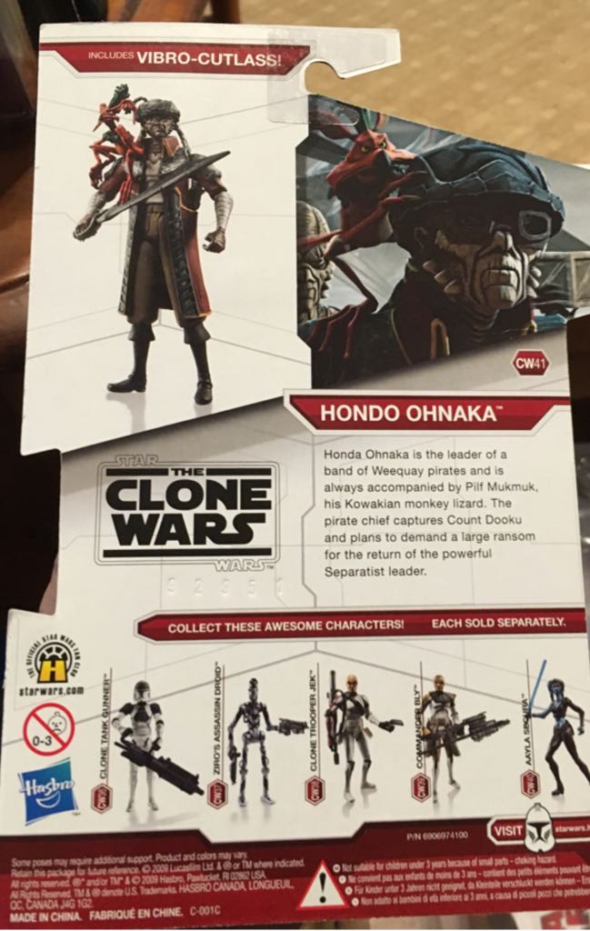 Hondo Ohnaka - Star Wars (The Clone Wars) - Hasbro (Star Wars) action figure collectible [Barcode 653569426028] - Main Image 2