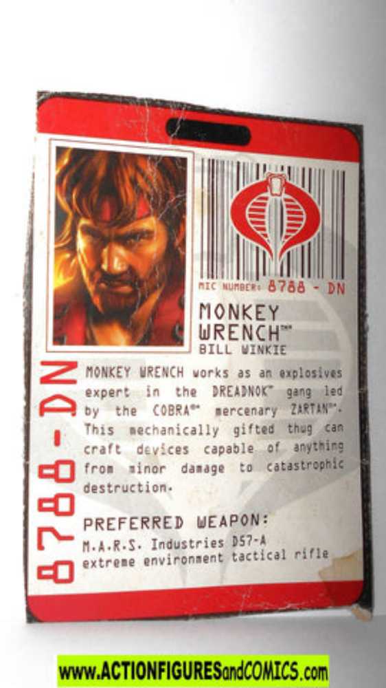 Dreadnoks Monkey Wrench - Hasbro (G.I. Joe) action figure collectible [Barcode 653569426684] - Main Image 4