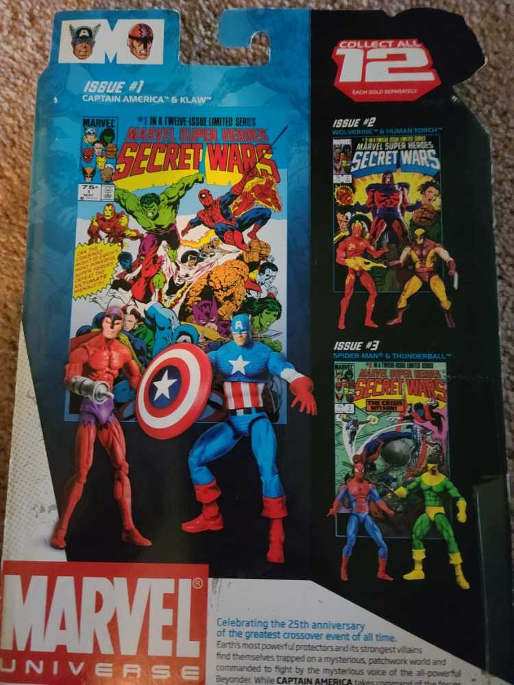 Captain America & Klaw - Hasbro (Marvel Universe Comic Packs) action figure collectible [Barcode 653569427353] - Main Image 2