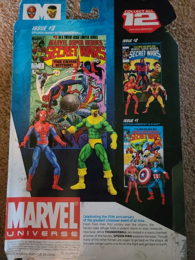 Spider-Man & Thunderball - Hasbro (Marvel Universe Comic Packs) action figure collectible [Barcode 653569427384] - Main Image 2