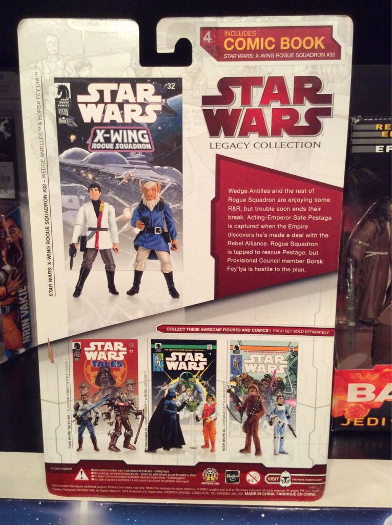 Comics Pack - Wedge Antilles and Borsk Fey’lya (Rogue Squadron #32) - Hasbro (Star Wars: Expanded Universe) action figure collectible [Barcode 653569429111] - Main Image 2