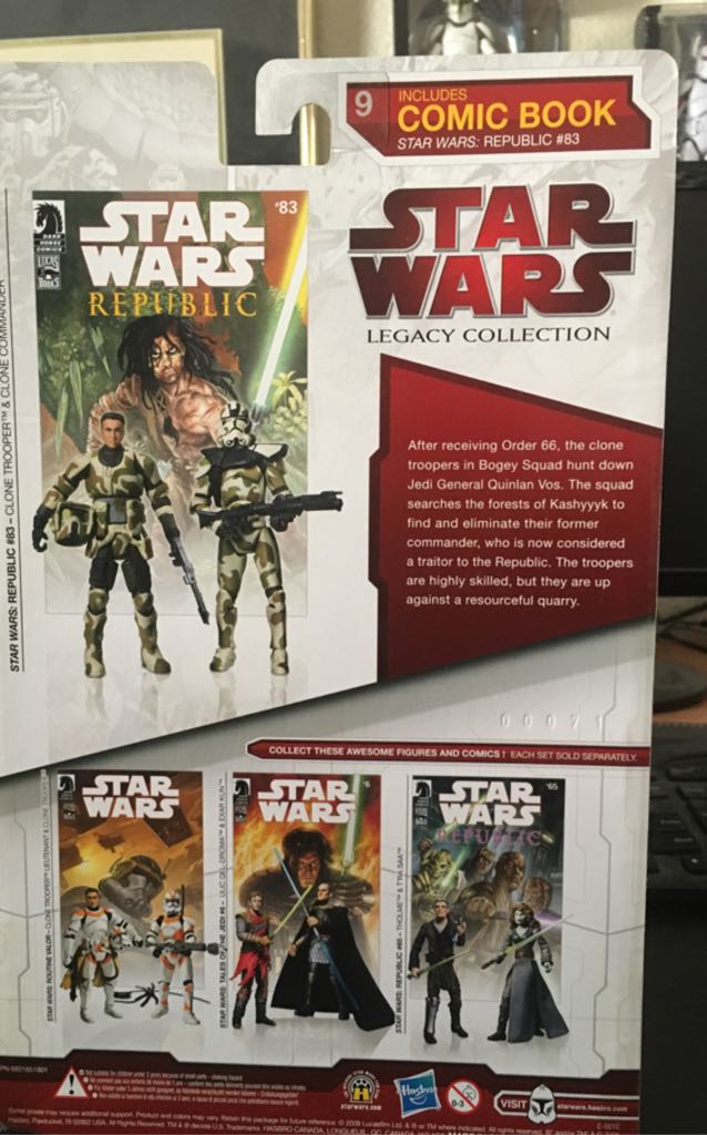 Comic Packs #9: Clonetrooper & Clone Commander - Hasbro (The Clone Wars) action figure collectible [Barcode 653569429142] - Main Image 2