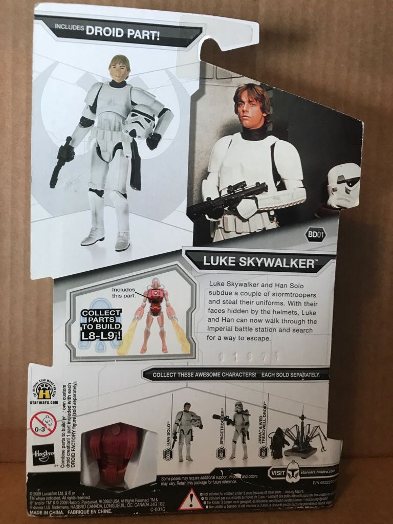 Luke skywalker Stormtrooper Loose No Accessories - Hasbro (1. Star Wars) action figure collectible [Barcode 653569430049] - Main Image 2