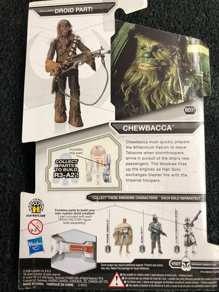 Chewbacca - Star Wars Legacy Collection - Hasbro (Star Wars) action figure collectible [Barcode 653569430216] - Main Image 2