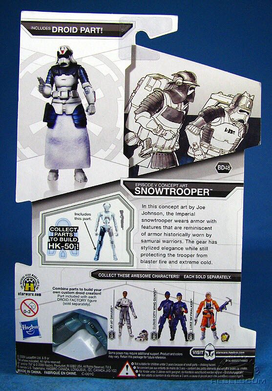 Snowtrooper (Episode V Concept) - Star Wars Legacy Collection - Hasbro (Star Wars) action figure collectible [Barcode 653569430322] - Main Image 2