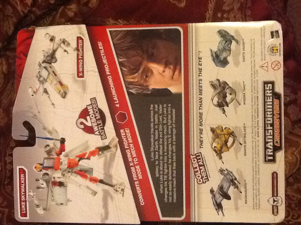 Transformers Luke Skywalker to X Wing Fighter - Hasbro (Transformers: Crossovers) action figure collectible [Barcode 653569432692] - Main Image 2