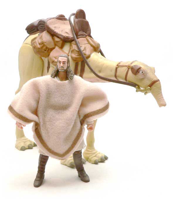 Eopie & Qui Gon Jinn - Hasbro (The Legacy Collection - Mail-Away/Exclusive) action figure collectible [Barcode 653569433521] - Main Image 2