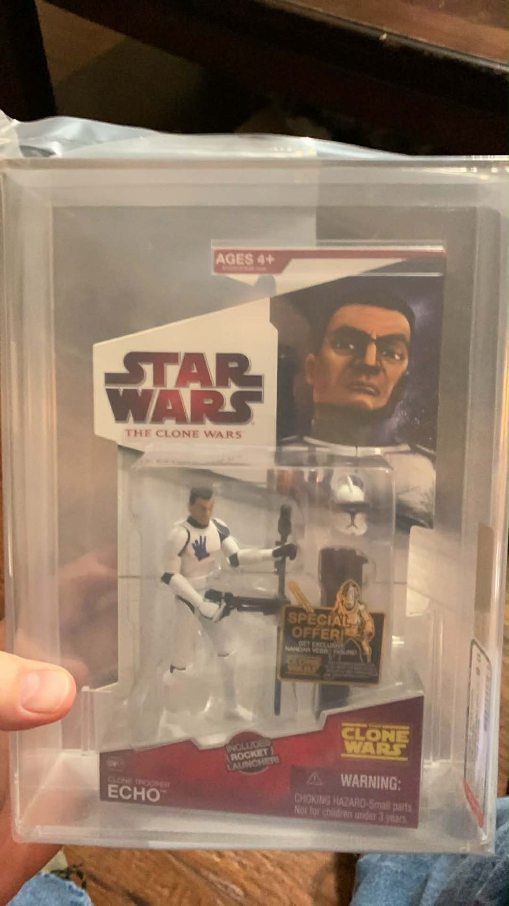 Clone Trooper Echo - Star Wars (The Clone Wars) - Hasbro (Star Wars) action figure collectible [Barcode 653569440116] - Main Image 4