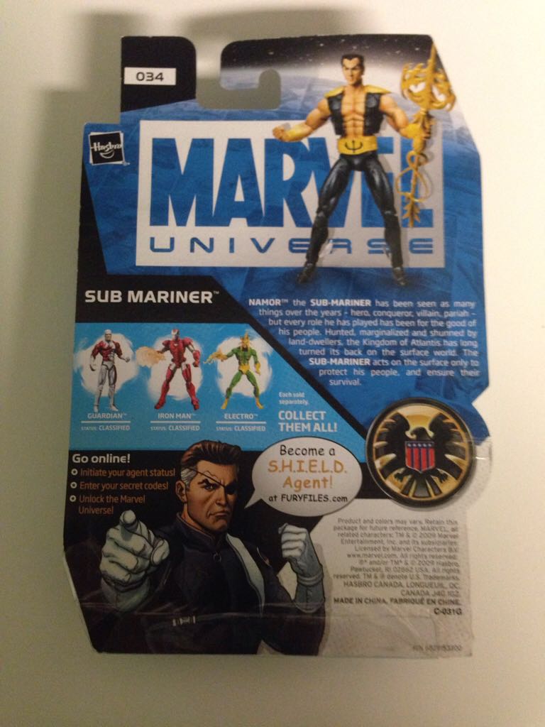 Sub Mariner - Hasbro (Marvel Universe) action figure collectible [Barcode 653569440338] - Main Image 2