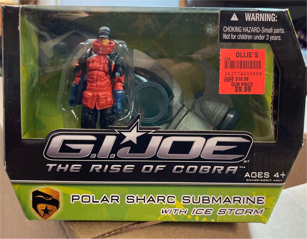 POLAR SHARC SUMARINE w/ ICE STORM - Hasbro (The Rise Of Cobra) action figure collectible [Barcode 653569440758] - Main Image 3
