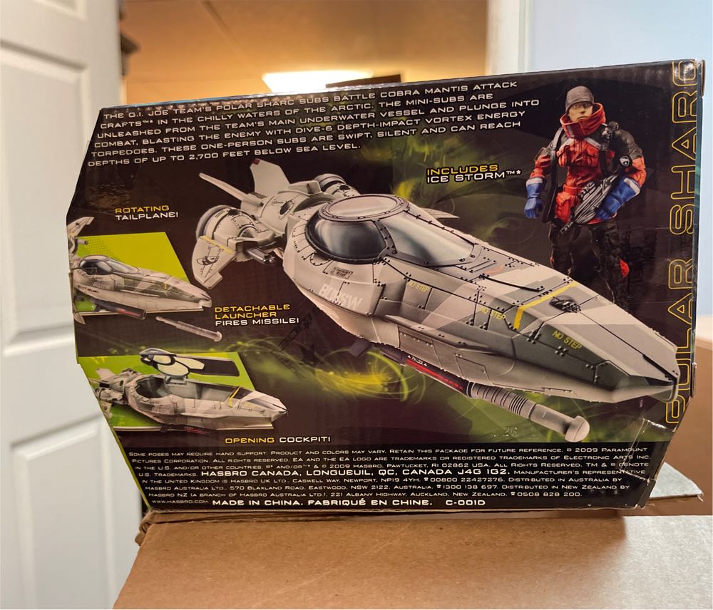 POLAR SHARC SUMARINE w/ ICE STORM - Hasbro (The Rise Of Cobra) action figure collectible [Barcode 653569440758] - Main Image 4