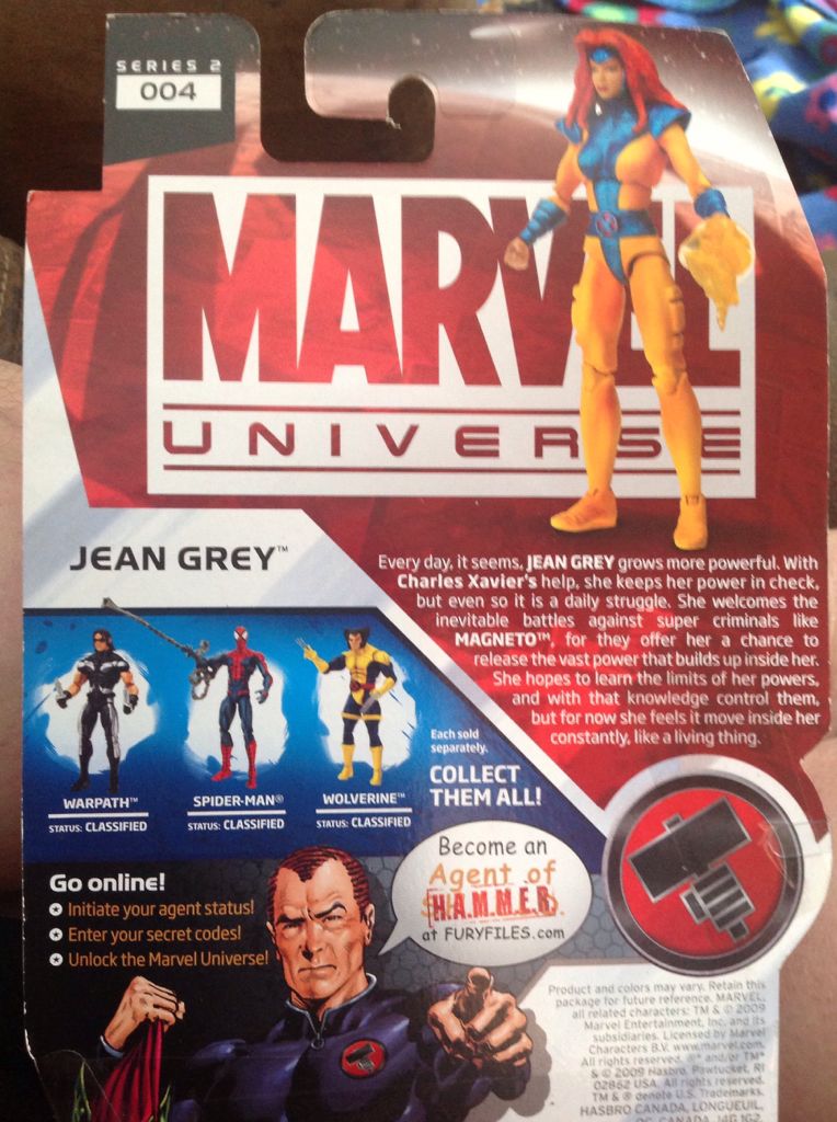 Marvel-Jean Grey - Hasbro (Marvel-Marvel Universe 3.75”) action figure collectible [Barcode 653569442653] - Main Image 2