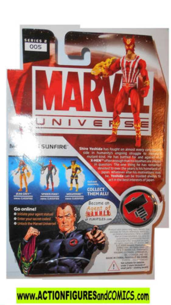 Marvel’s Sunfire - Hasbro (Marvel Universe) action figure collectible [Barcode 653569442660] - Main Image 3