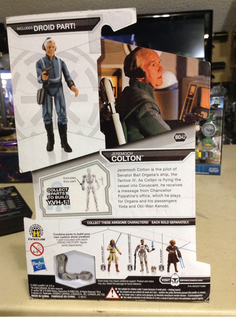 Jeremoch Colton - Hasbro (Star Wars: Legacy: Droid Factory: 3”) action figure collectible [Barcode 653569444718] - Main Image 2