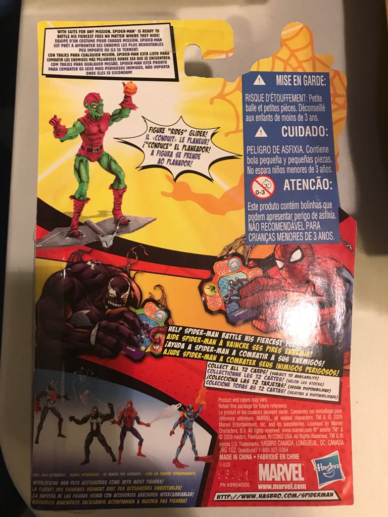 3.75” Fierce Foes - Green Goblin - Hasbro action figure collectible [Barcode 653569455295] - Main Image 2