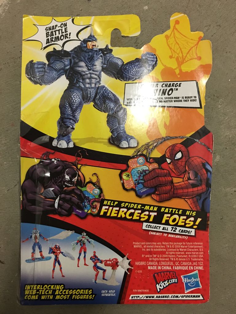 Rhino: Power Charge - Hasbro (Spider-Man) action figure collectible [Barcode 653569456551] - Main Image 2