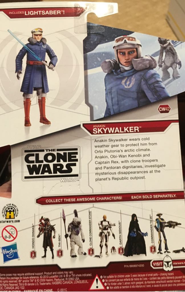 Anakin Skywalker (Cold Weather Gear) - Star Wars (The Clone Wars) - Hasbro (Star Wars) action figure collectible [Barcode 653569456865] - Main Image 2