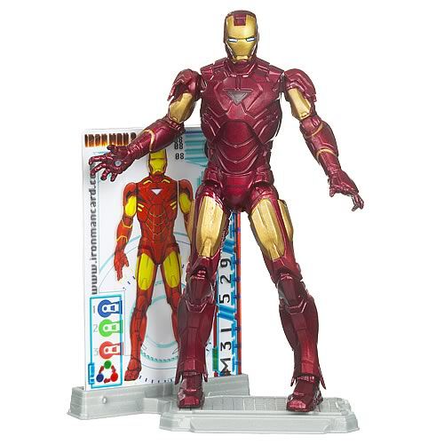 Iron Man: Mark VI (with Power Up Glow) - Hasbro (Iron Man 2) action figure collectible [Barcode 653569471349] - Main Image 2