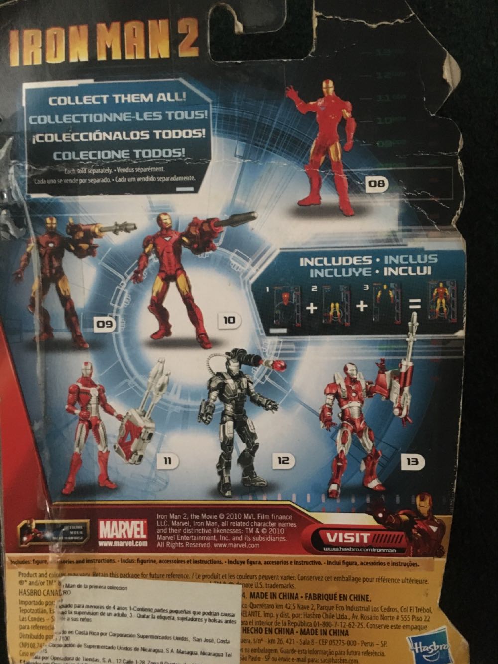 Iron Man: Mark VI (with Power Up Glow) - Hasbro (Iron Man 2) action figure collectible [Barcode 653569471349] - Main Image 3