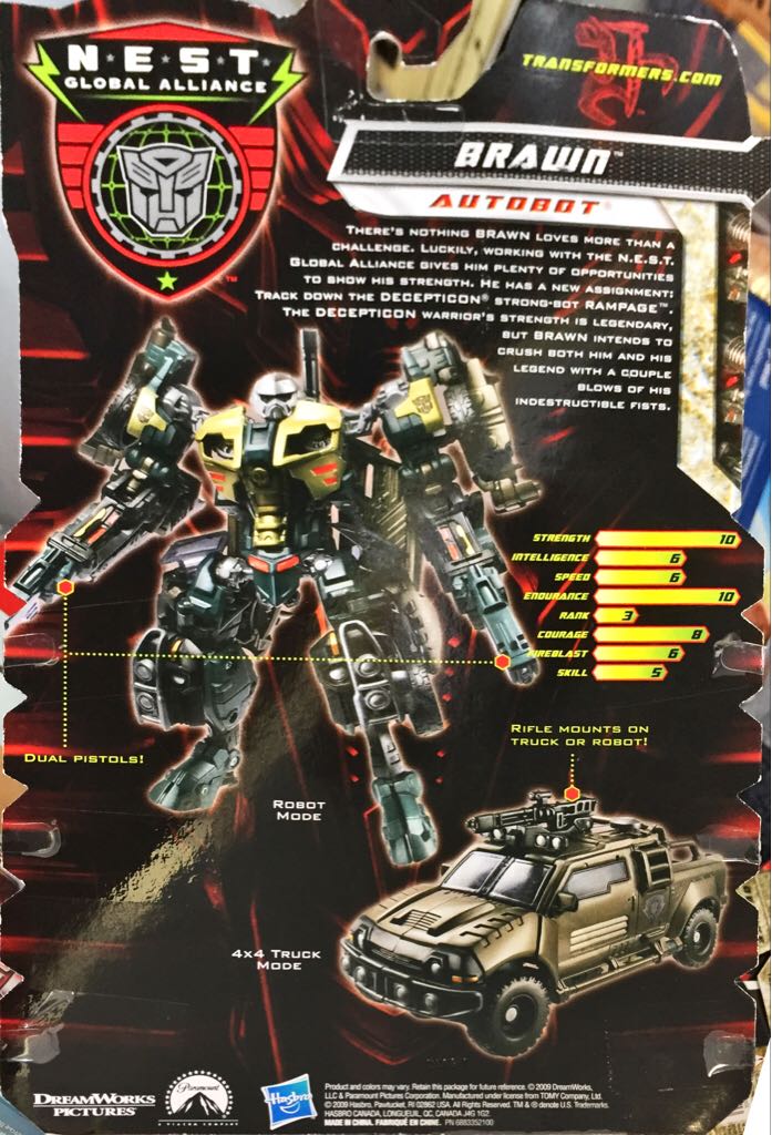Brawn - Hasbro (Transformers) action figure collectible [Barcode 653569474913] - Main Image 2