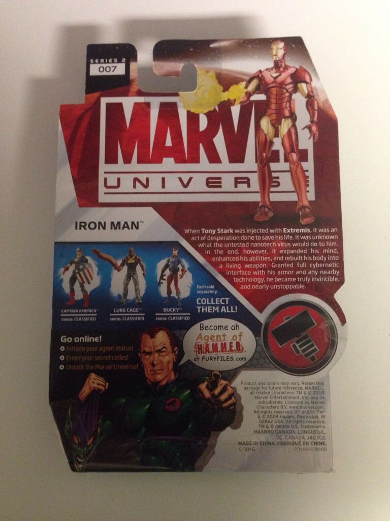 Iron Man - Hasbro (Marvel Universe) action figure collectible [Barcode 653569478140] - Main Image 2