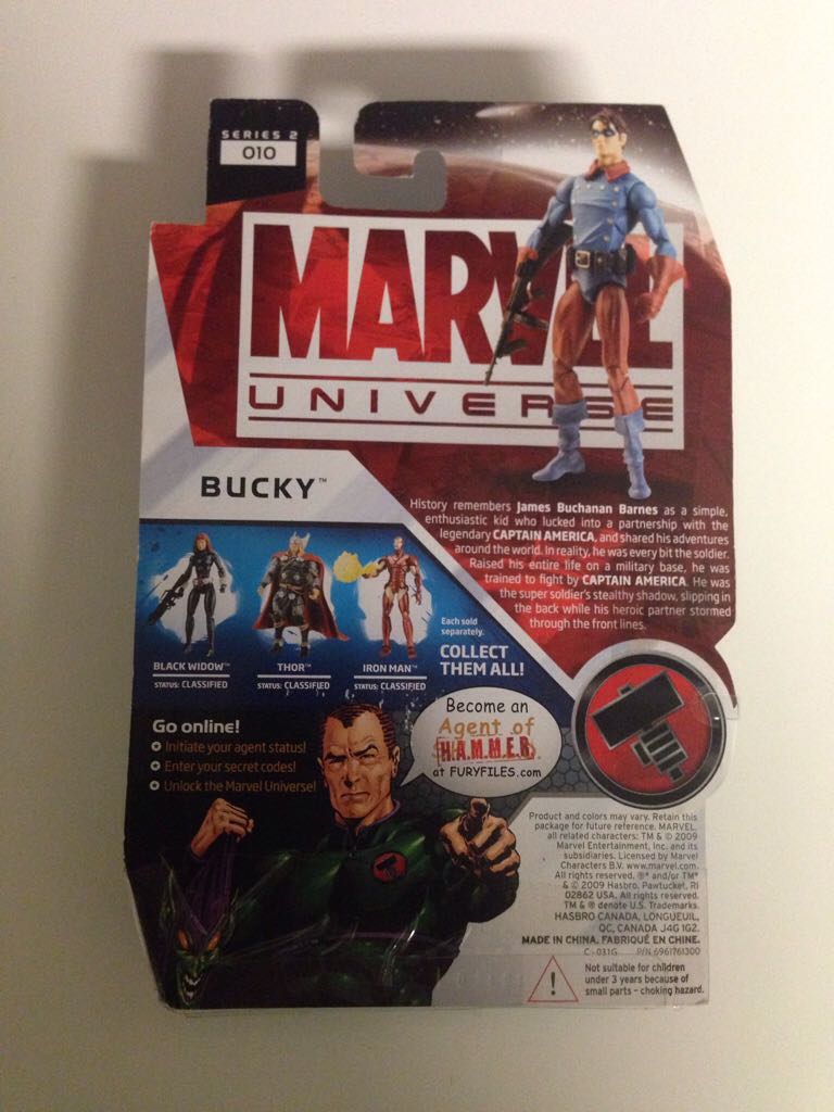 Bucky - Hasbro (Marvel Universe) action figure collectible [Barcode 653569478171] - Main Image 2