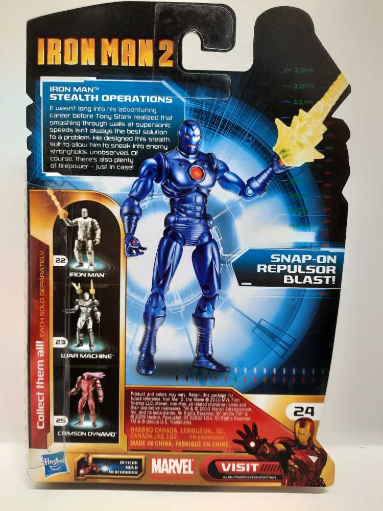 Stealth Operations Iron Man - Hasbro (Iron Man 2) action figure collectible [Barcode 653569478508] - Main Image 2