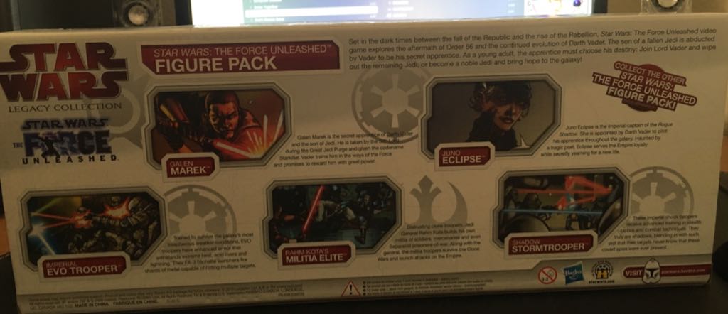 Star Wars: The Force Unleashed Figure Pack - Hasbro (The Legacy Collection - Figure Pack) action figure collectible [Barcode 653569482529] - Main Image 2