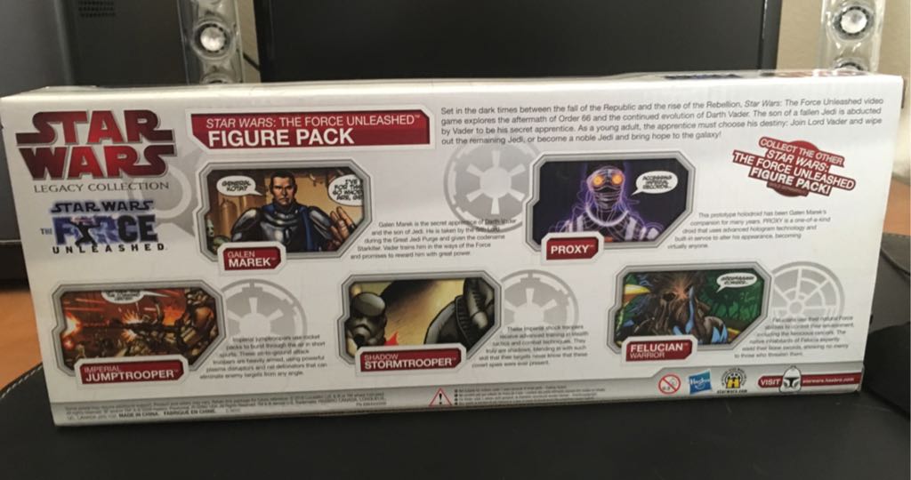 Star Wars: The Force Unleashed Figure Pack - Hasbro (The Legacy Collection - Figure Pack) action figure collectible [Barcode 653569482536] - Main Image 2
