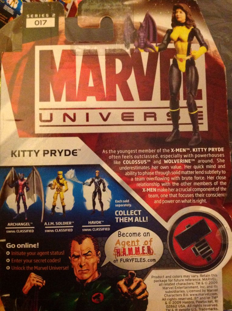 Kitty Pride - Hasbro (Marvel Universe) action figure collectible [Barcode 653569485285] - Main Image 2