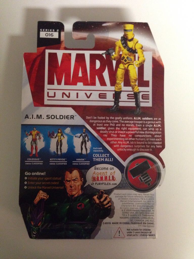 A.I.M Soldier - Hasbro (Marvel Universe) action figure collectible [Barcode 653569485308] - Main Image 2