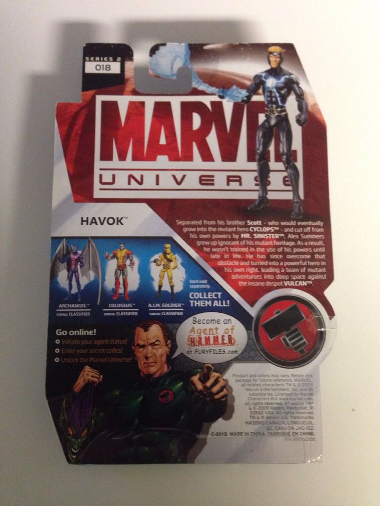 Havok - Hasbro (Marvel Universe) action figure collectible [Barcode 653569485315] - Main Image 2