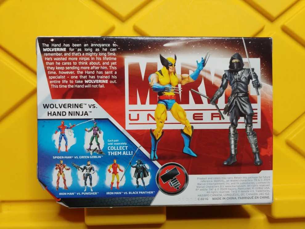 Marvel Universe Wolverine vs. Hand Ninja - Hasbro (Marvel Universe) action figure collectible [Barcode 653569487654] - Main Image 3