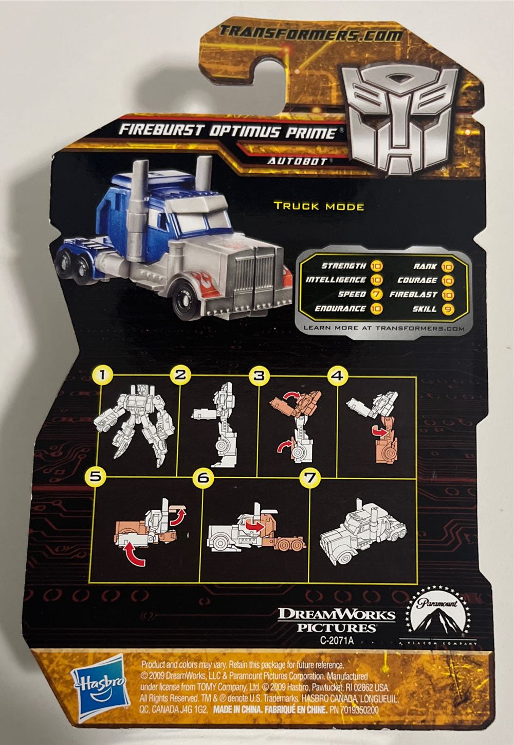 Fireburst Optimus Prime - Hasbro (Transformers: Hunt for The Decepticons) action figure collectible [Barcode 653569490883] - Main Image 2