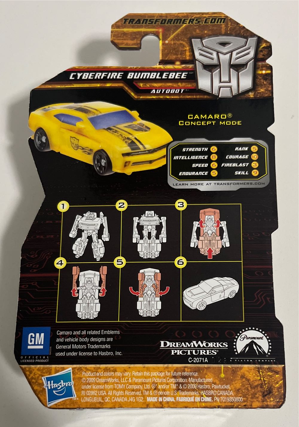 Cyberfire Bumblebee - Hasbro (Transformers: Hunt for The Decepticons) action figure collectible [Barcode 653569490890] - Main Image 2