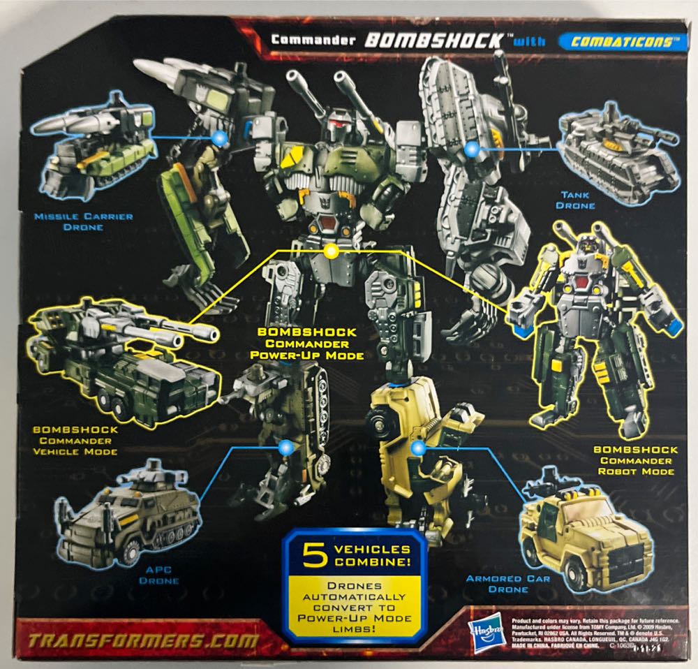 BOMBSHOCK with COMBATICONS - Hasbro (Transformers: Power Core Combiners) action figure collectible [Barcode 653569492108] - Main Image 2