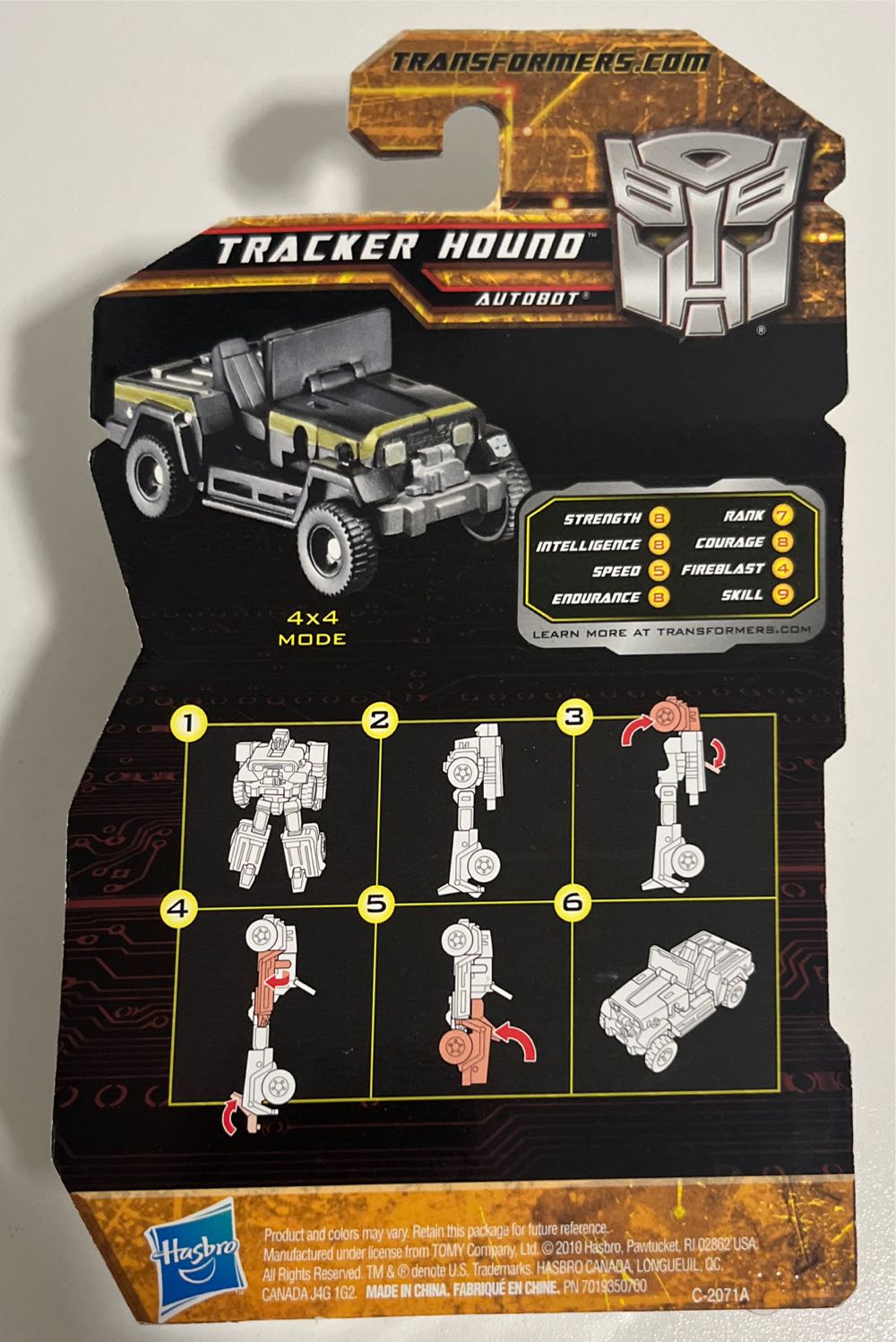 Tracker Hound - Hasbro (Transformers: Hunt for The Decepticons) action figure collectible [Barcode 653569494553] - Main Image 2