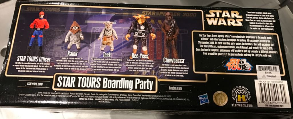 Boarding Party 5-Pack (Star Tours Officer, Kaink, Teek, Ree-Yees & Chewbacca) - Hasbro (Star Wars: Star Tours) action figure collectible [Barcode 653569499305] - Main Image 2
