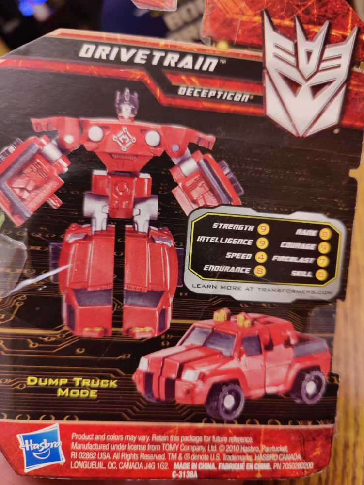 Transformers: Mini-Con Class- Drivetrain - Hasbro (Transformers: Mini-Con Class) action figure collectible [Barcode 653569506102] - Main Image 2