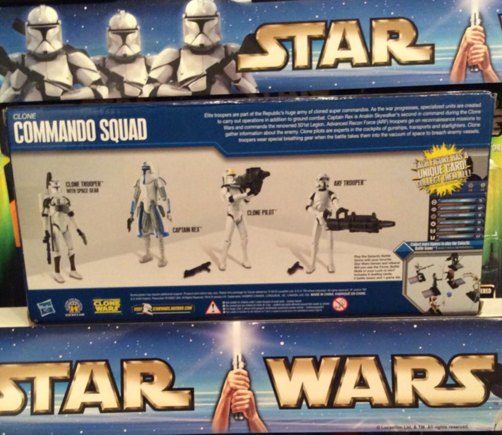 Multi-Packs - Clone Commando Squad  (The Clone Wars) action figure collectible [Barcode 653569507048] - Main Image 2