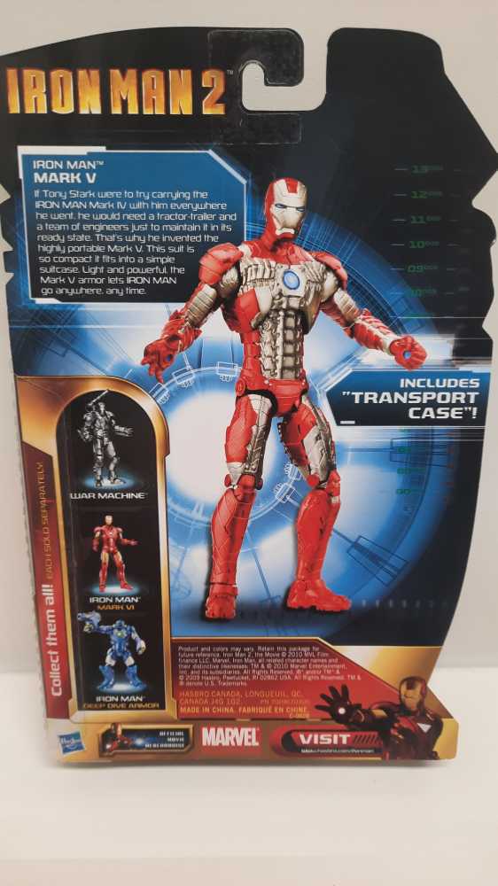 Irom Man 2 Movie Series: Iron Man Mark V (Walmart Exclusive) - Hasbro Marvel Legends (Marvel Legends) action figure collectible [Barcode 653569507468] - Main Image 2