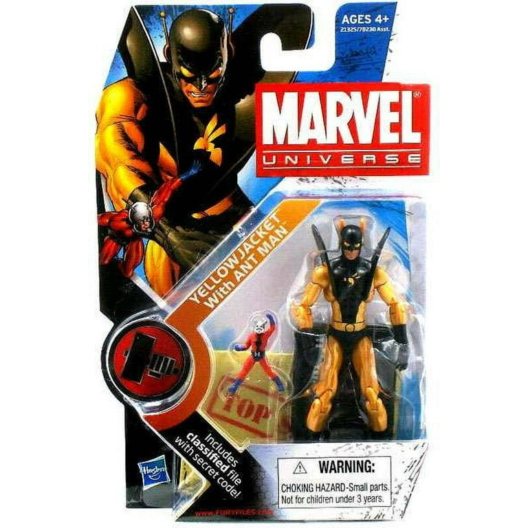 Yellow Jacket with Ant Man - Hasbro (Marvel Universe - Series 2 032) action figure collectible [Barcode 653569510635] - Main Image 3